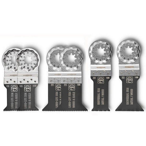 Fein Zubehör-Set E-Cut Combo Starlock Wood & Metal (3 -tlg., Passend Für: Multifunktionswerkzeug