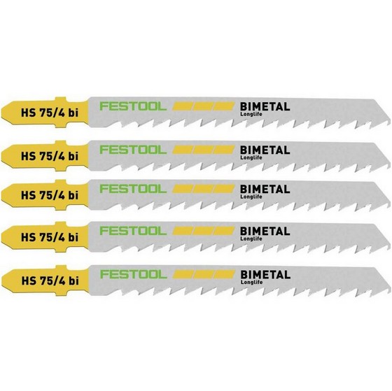 Festool 486553 Hs 75/4 Bi/5 Jigsaw Blades Anglia Tool Centre