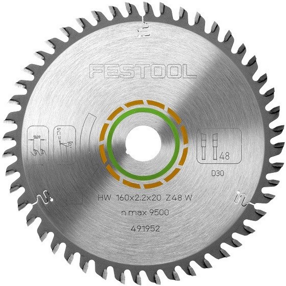FESTOOL 488289 SAW BLADE 225X2,6X30 W48 TOOTH