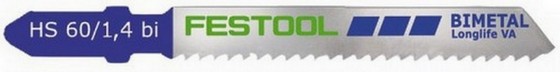 FESTOOL 490181 HS 60/1.4 BI VA/5 JIGSAW BLADES 