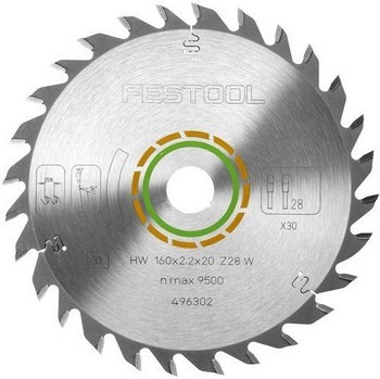 FESTOOL 496302 UNIVERSAL SAW BLADE 28Tx20x160MM