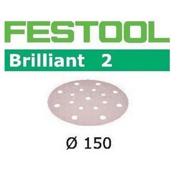 Festool 496594 Brilliant 2 150mm Sanding Discs 320 Grit (pack Of 100