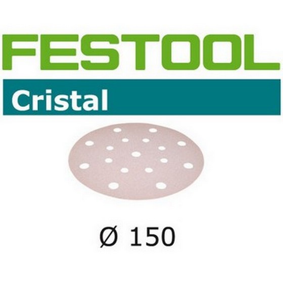 FESTOOL 496603 CRISTAL SANDING DISCS STF D150/16 P80 PACK OF 50
