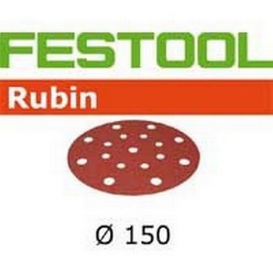 FESTOOL 496617 STFD150/16 P120 GRIT SANDING DISCS 150mm (pk 50)