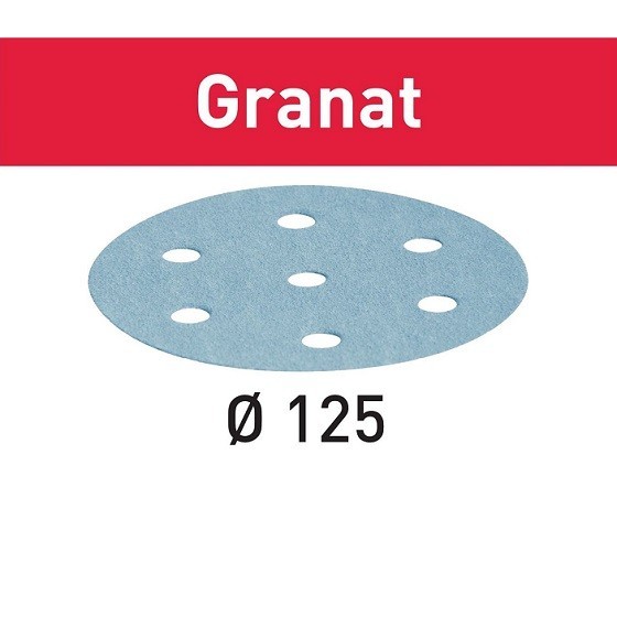 FESTOOL 497148 PACK OF 10 GRANAT SANDING DISCS 120 GRIT 125MM