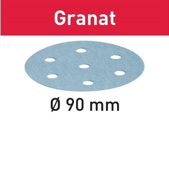 FESTOOL 497363 GRANAT SANDING DISCS 40 GRIT 90MM (PACK OF 50)