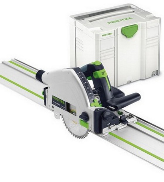 FESTOOL 561584 TS55REBQ-PLUS 160MM PLUNGE SAW 110V WITH 1.4MT GUIDE RAIL AND T-LOC CASE