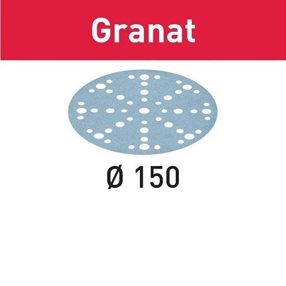 FESTOOL 575160 GRANAT STFD150/48 150MM SANDING DISCS 40 GRIT 150MM (PACK OF 50)