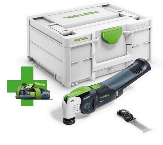 FESTOOL 577597 18v CORDLESS OCCILATING TOOL OSC 18 E-BASIC-GB 4.0 + Battery