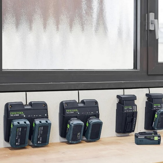 FESTOOL 577708 SYS 18v 2 x 5.0/TCL6 DUO-GB BATTERY & CHARGER SET