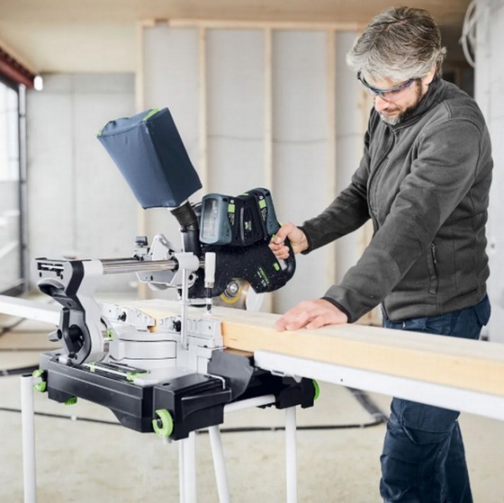 FESTOOL 577775 CORDLESS SLIDING COMPOUND MITRE SAW KSC 60 EB-BASIC KAPEX