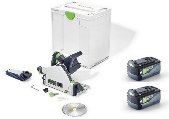 FESTOOL 578738 CORDLESS PLUNGE SAW TSC 55 KEB-BASIC GB (TWIN BATTERY VERSION)