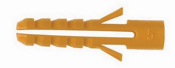 Fischer 42527 WY100C Pack Of 100 Wallplugs Fits Screw Sizes 4-6 Yellow