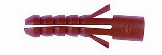 Fischer 42531 WR300C Pack Of 300 Wallplugs Fits Screw Sizes 6-10 Red
