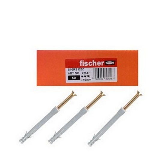 Fischer 42547 S10RS120Z Loose Frame Fixings 10X120mm box of 50