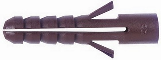 Fischer 94787 WB100C Pack Of 100 Wallplugs Fits Screw Sizes 10-14 Brown