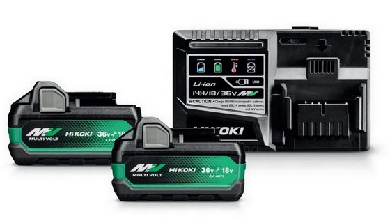 HIKOKI UC18YSL3JHZ MULTIVOLT STARTER SET 2 x BSL36A18X & UC18YSL3