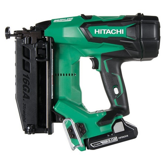 Hitachi Nt1865dbsl/jm 18v 16 Gauge Brushless 2nd Fix Straight Nailer 2
