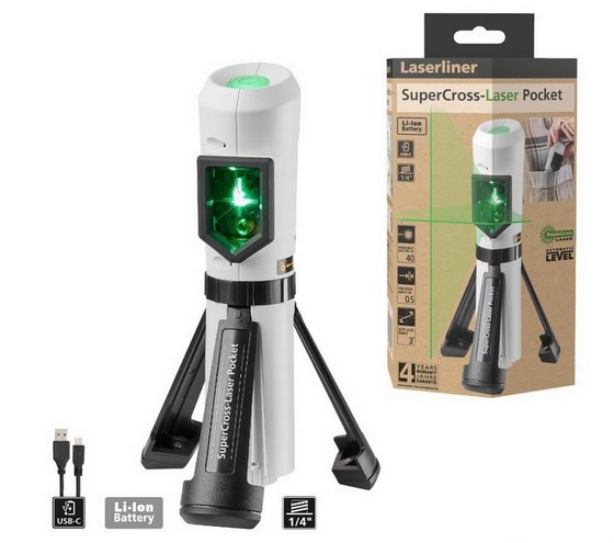 LASERLINER 081.124E POCKET CROSS LINE LASER