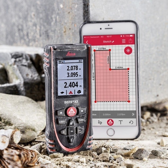 Leica Disto X3 150 Metre Bluetooth Range Finder Anglia Tool Centre