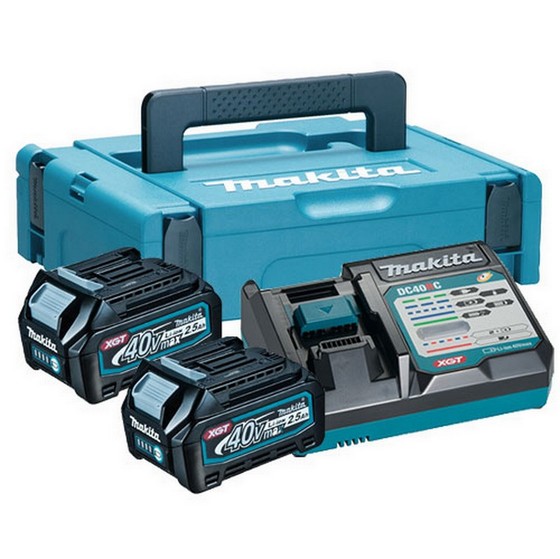 MAKITA 191V31-3 XGT 2 X 2.5AH 40V MAKPAC POWER SOURCE KIT