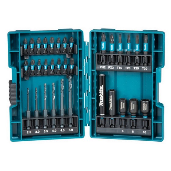 Makita B-66896 33 Piece Impact Black Acc Set