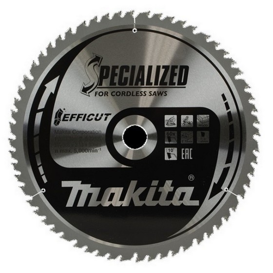 MAKITA B-67256 EFFICUT TCT SAW BLADE 60TX30X305MM
