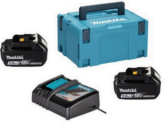 MAKITA BL1850B-X2/DC18RC 18V LXT TWIN BATTERY & CHARGER KIT. SUPPLIED IN MAKPAK CASE