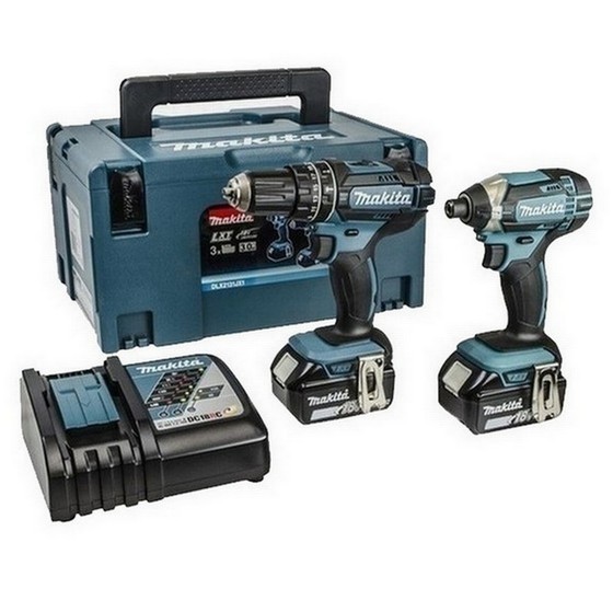 MAKITA DLX2131TJ 18V COMBI & IMPACT DRIVER TWIN PACK WITH 2 X 5.0AH LI-ION BATTERIES