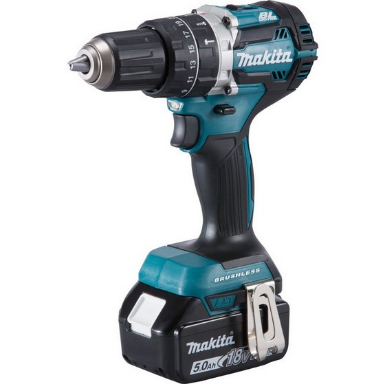 MAKITA DLX2180TJ 18V BRUSHLESS COMBI & IMPACT DRIVER TWIN PACK WITH 2 X 5.0AH LI-ION BATTERIES