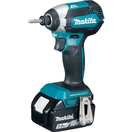MAKITA DLX2180TJ 18V BRUSHLESS COMBI & IMPACT DRIVER TWIN PACK WITH 2 X 5.0AH LI-ION BATTERIES
