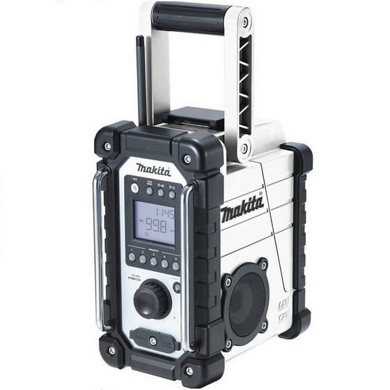 Makita Dmr110w Dab Jobsite Radio 240v White Anglia Tool Centre