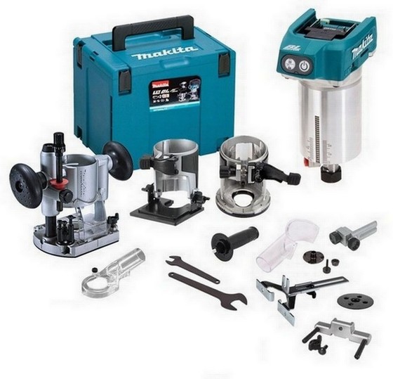 MAKITA DRT50ZJ 18V BRUSHLESS ROUTER (BODY ONLY) IN MAKPAK CASE *ADDITIONAL ACCESSORIES FREE OF CHARGE WHILST STOCK LASTS*
