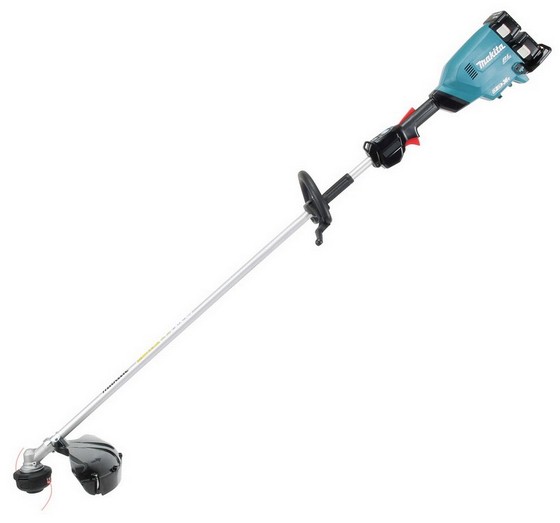 MAKITA DUR369LPT2 36v TWIN 18v BRUSHLESS LINE TRIMMER 2 x 5.0ah & DC18RD DOUBLE CHARGER