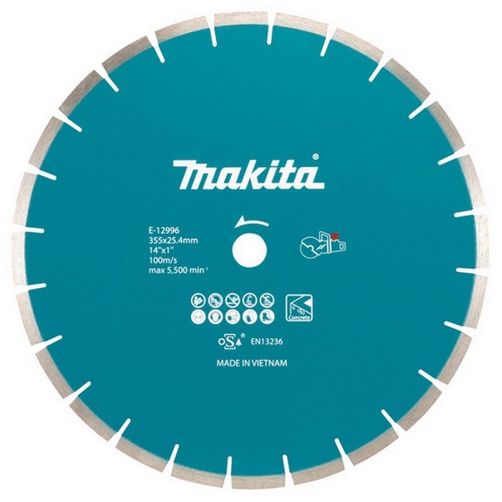 Makita E-12996 355mm Segmented Diamond Blade