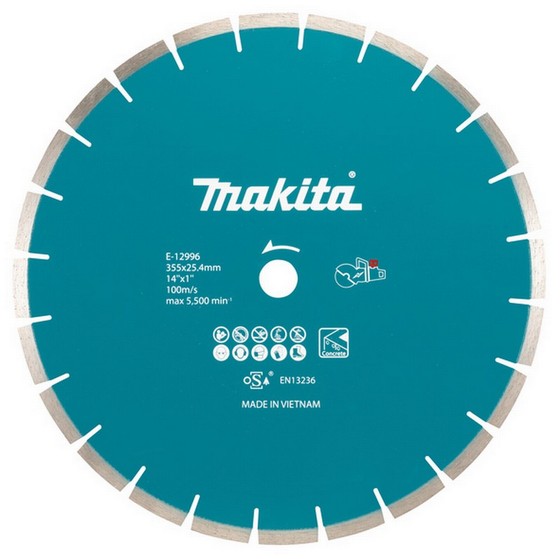 Makita E-12996 355mm Segmented Diamond Blade