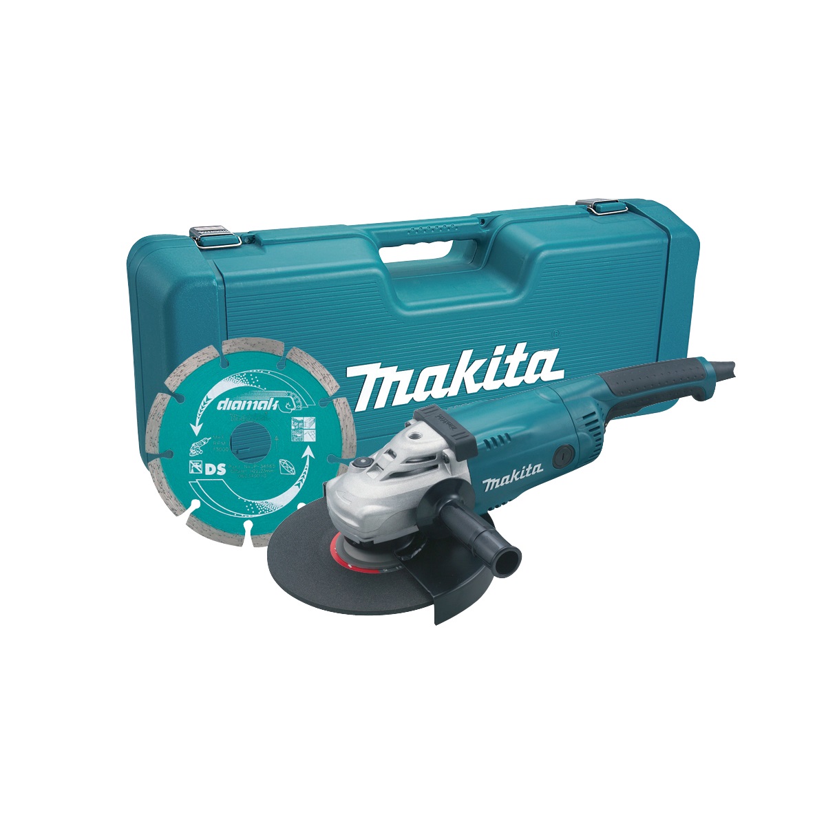 Makita Ga9020kd 230mm Angle Grinder 110v With Case & Diamond Disc