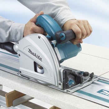 MAKITA SP6000J1 165MM CIRCULAR PLUNGE SAW 110V WITH 1.5M GUIDE RAIL