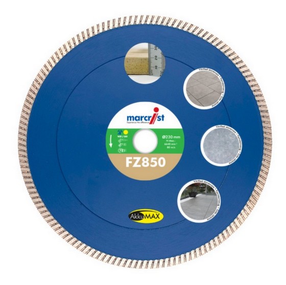 MARCRIST FZ850 230 X 22.2MM DIAMOND CUTTING BLADE FOR VITRIFIED 1843.0230.22