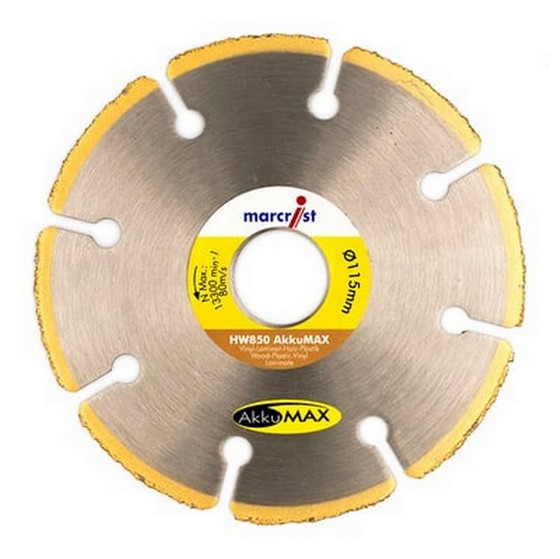 MARCRIST HW850 115 X 22.2MM AKKU MAX DIAMOND BLADE FLANGED 1854.0115.22