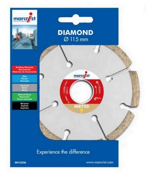 MARCRIST MR750 MORTAR RAKING DIAMOND BLADE 115 X 22 X 4MM 2170.0115.22
