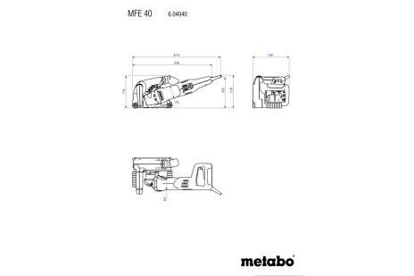 METABO 604040610 MFE40 110v WALL CHASER 125mm