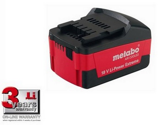 METABO POWER EXTREME 18V 2.6AH BATTERY