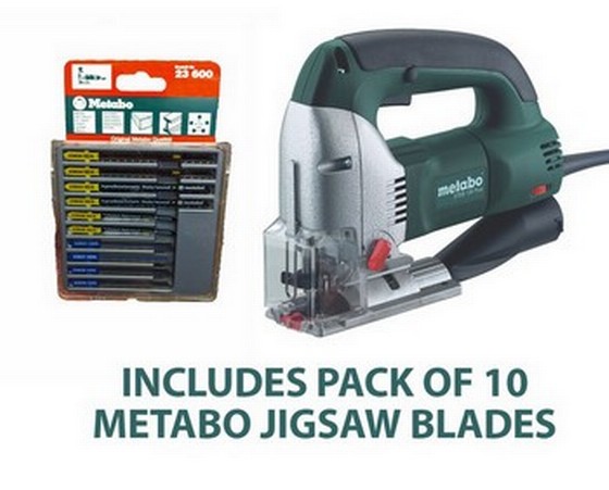 METABO STEB135 720W JIGSAW 240V INCLUDING 10 METABO JIGSAW BLADES