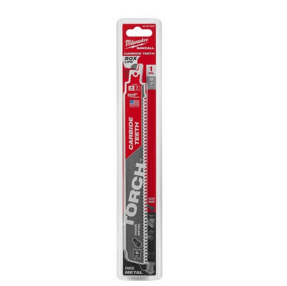 MILWAUKEE 48005202 TORCH CARBIDE RECIPROCATING SAW BLADE 230mm