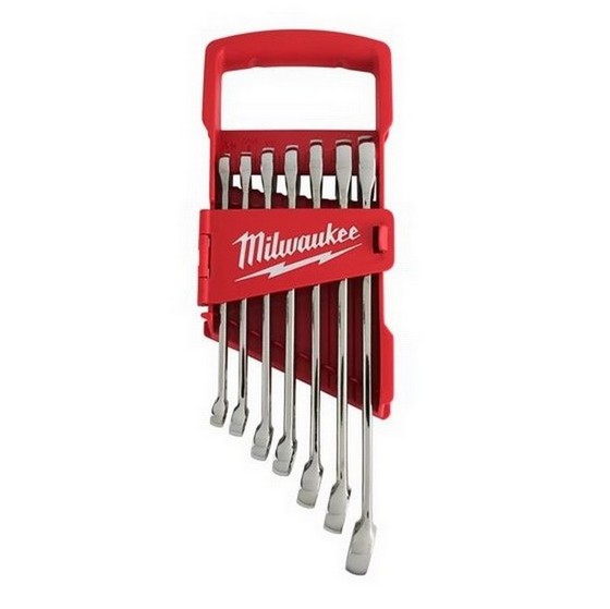 Milwaukee 48229407 Imperial Combination Spanner Set (7 Piece) Anglia Tool Centre