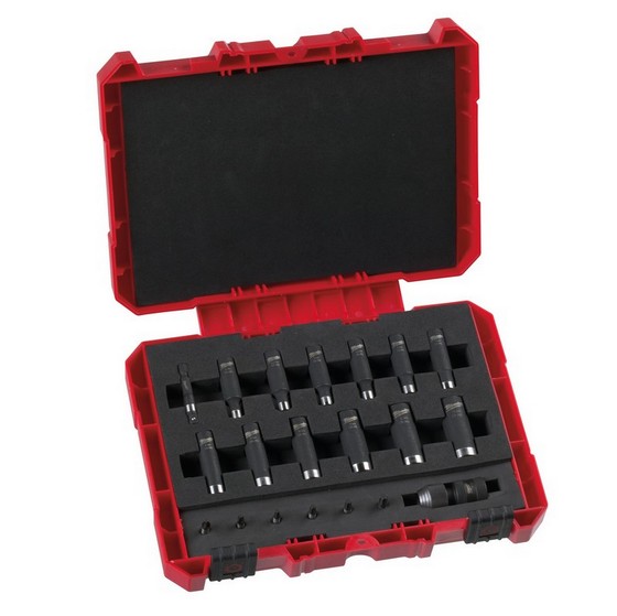 Milwaukee 4932352862 20 Piece Shockwave Impact Duty 1/4in Socket Set Anglia Tool Centre