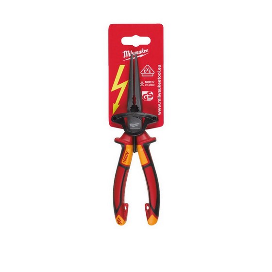MILWAUKEE 4932464564 VDE LONG ROUND NOSE PLIERS 205mm