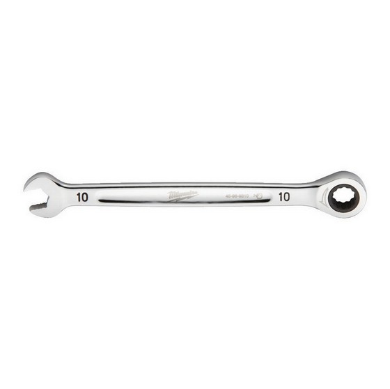 MILWAUKEE 4932471503 MAXBITE RATCHET METRIC COMBI SPANNER 10MM