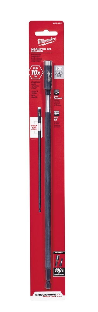 MILWAUKEE 4932471822 SHOCKWAVE MAGNETIC BIT HOLDER 152MM